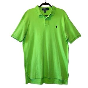 Polo Ralph Lauren Polo Men’s Large Lime Green Short Sleeve Preppy Cotton Shirt